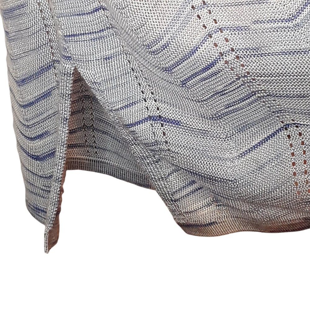 Stripe Pattern Open Front Cardigan - image 7